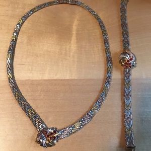 925 Silver Necklace and Bracelet